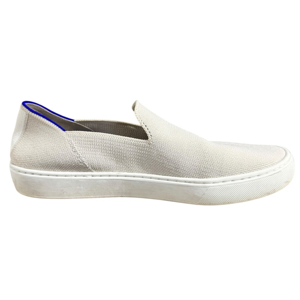 Rothys The Sneaker Sand Tan Slip On Knit Shoes Womens Size 8.5 RM-006 Comfort